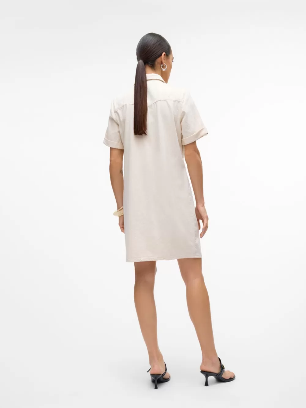 VERO MODA VMJENNIE Lyhyt mekko Ecru Online