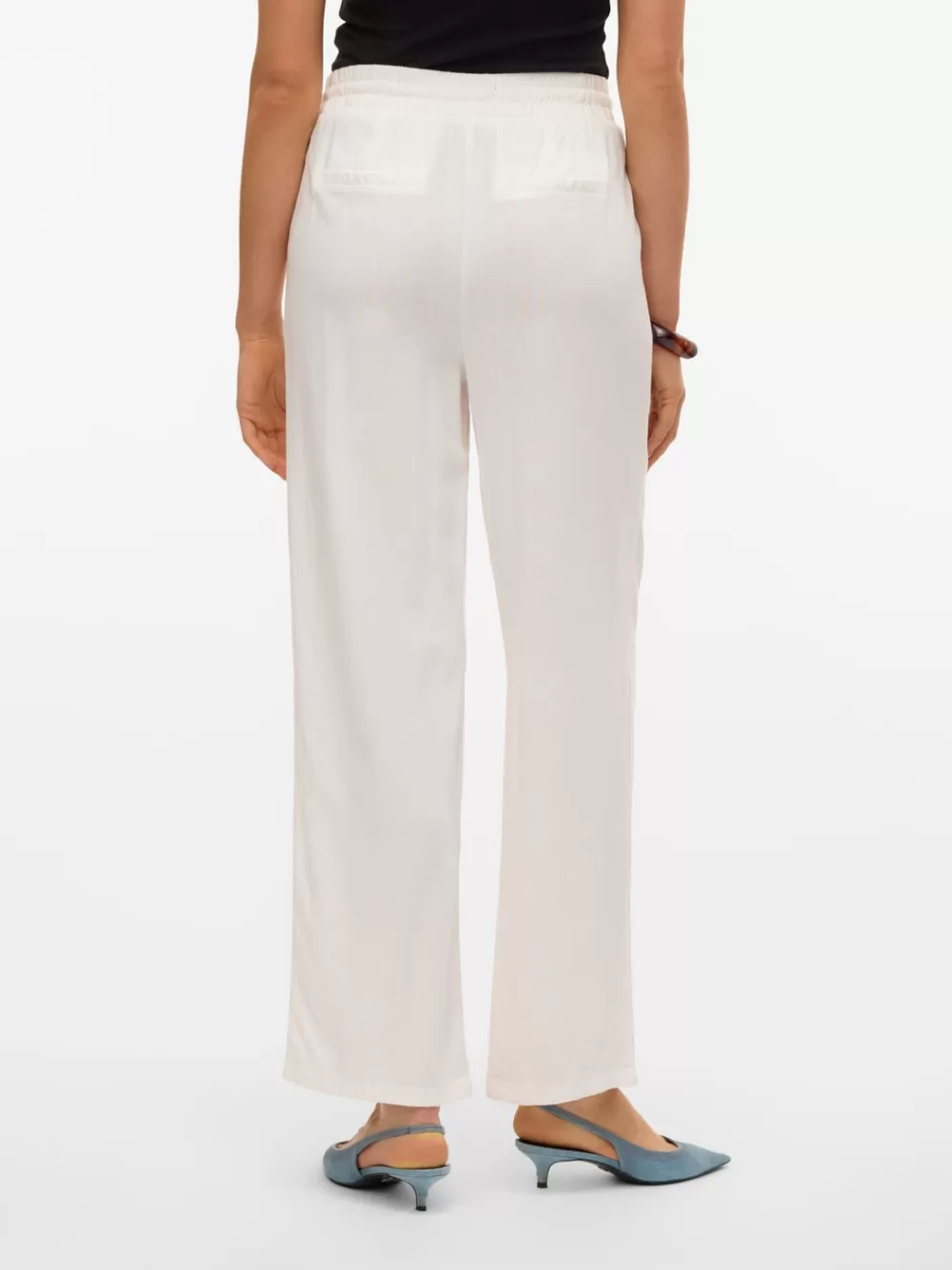 VERO MODA VMJESMILO Normaali vyötärö Housut Snow White Cheap