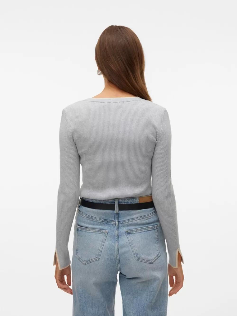 VERO MODA VMJOAN Neulepuserot Light Grey Melange Store