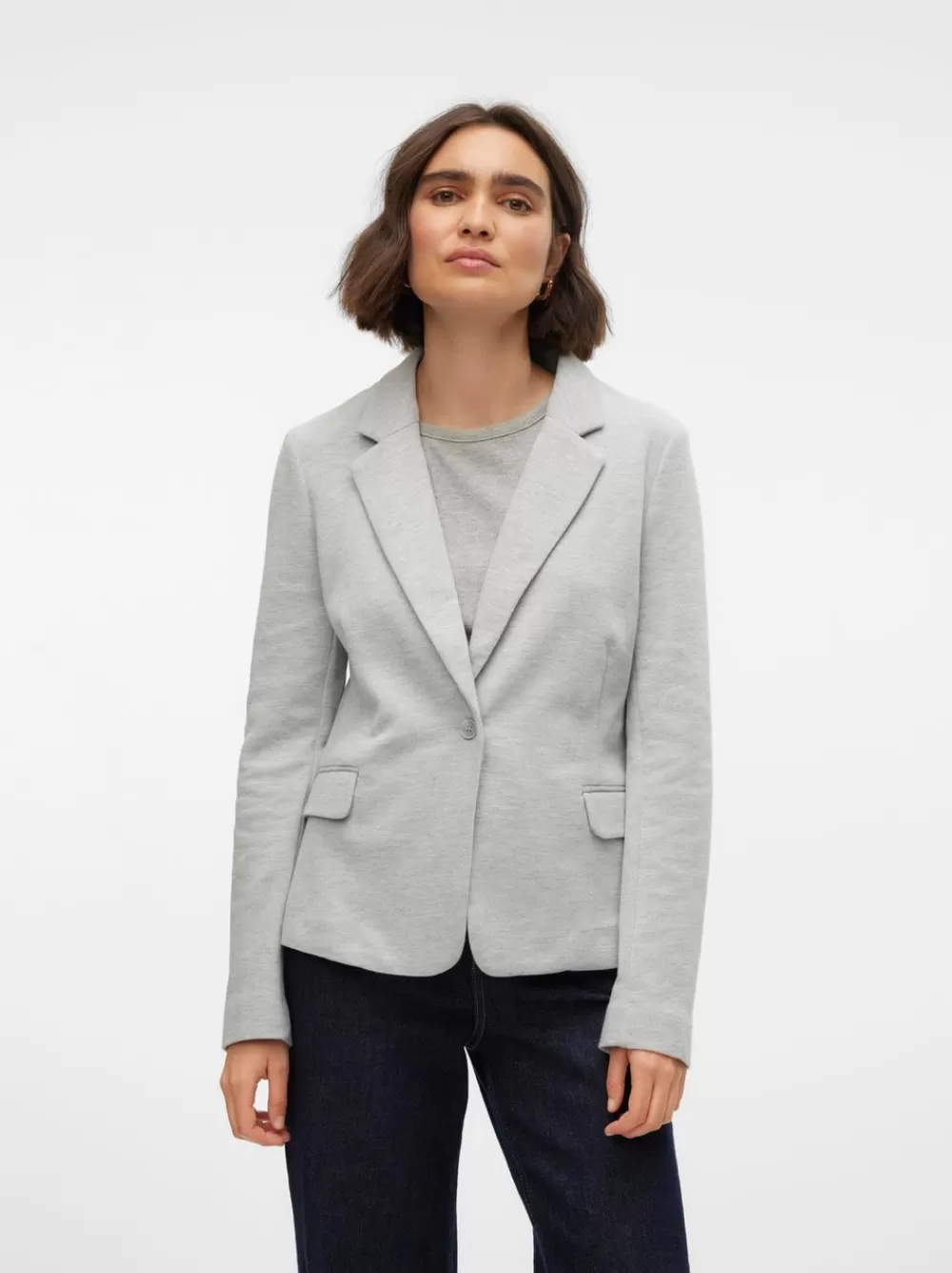 VERO MODA VMJULIA Bleiserit Light Grey Melange Clearance