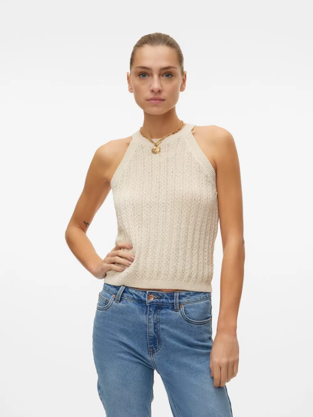 VERO MODA VMJULLE Neulepuserot Birch Best Sale