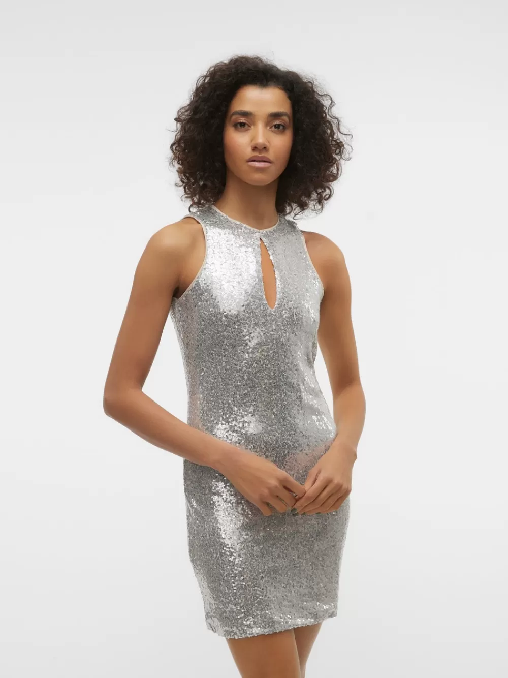 VERO MODA VMKAJE Lyhyt mekko Silver Colour Clearance