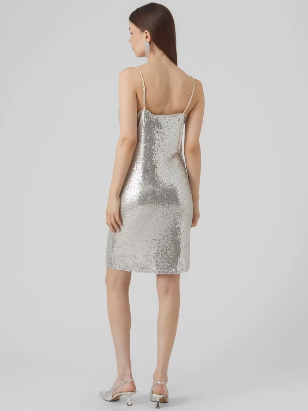 VERO MODA VMKAJE Lyhyt mekko Silver Colour Outlet