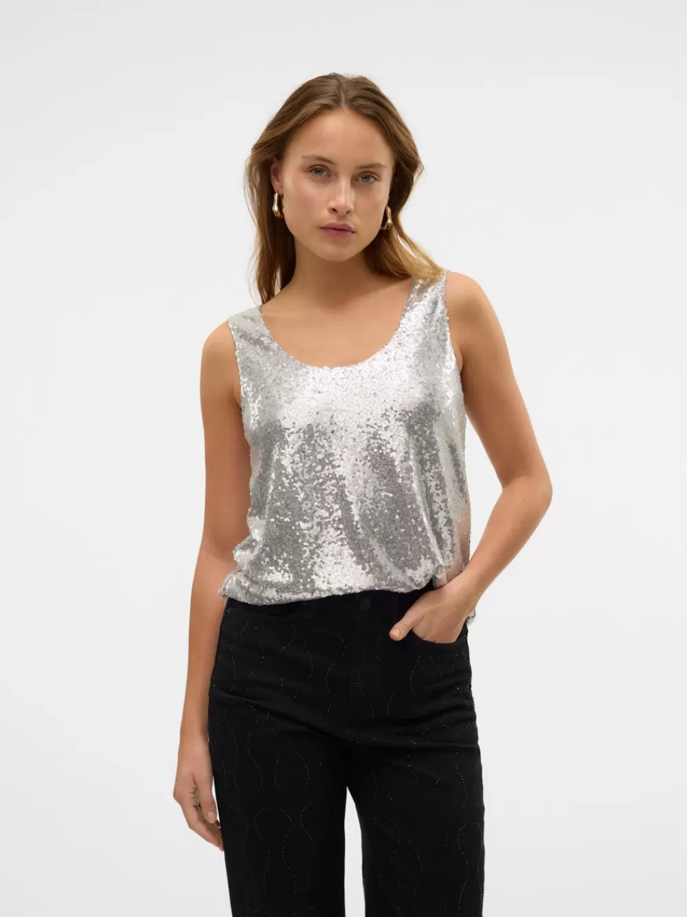 VERO MODA VMKAJE Topit Silver Fashion