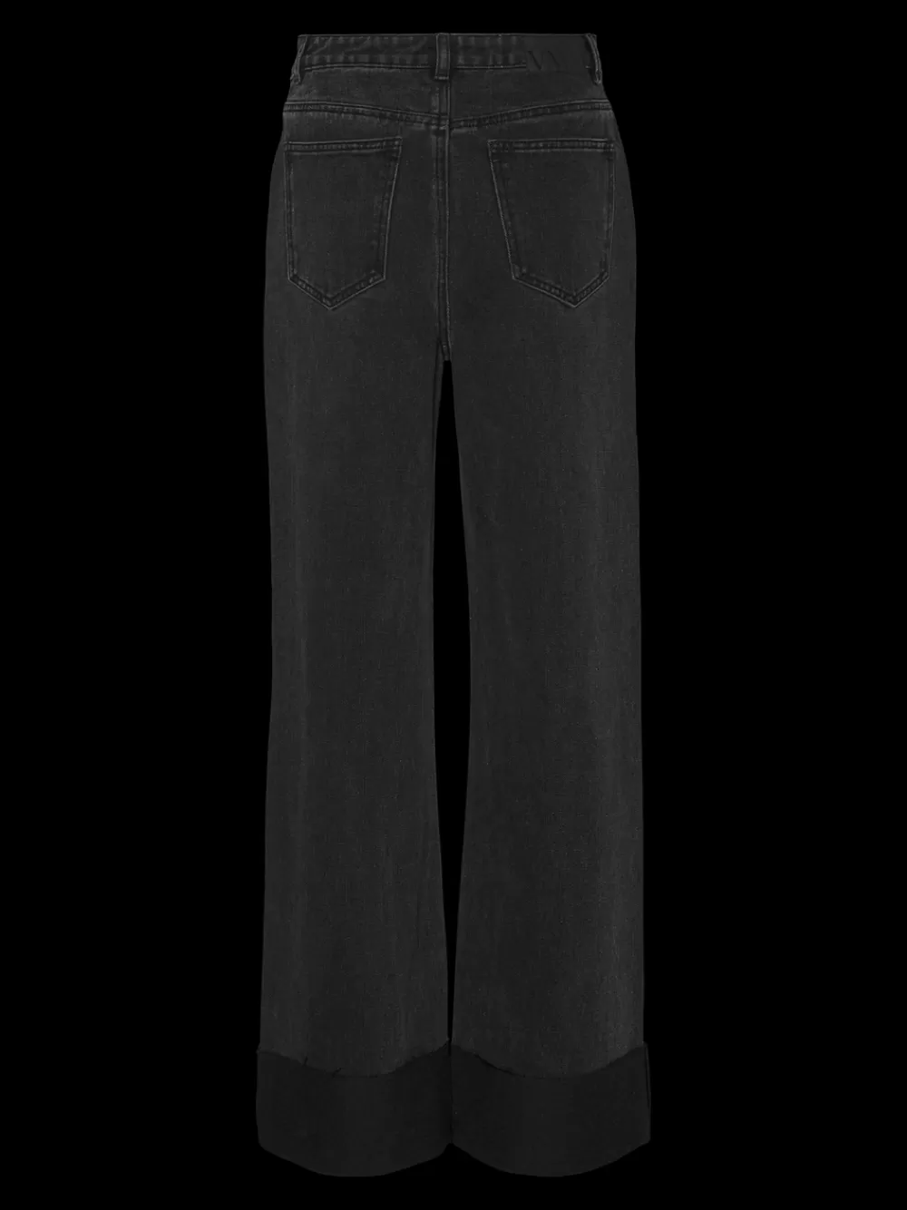VERO MODA VMKATHY Erittäin korkea vyötärö Wide leg fit Farkut Black Denim Clearance