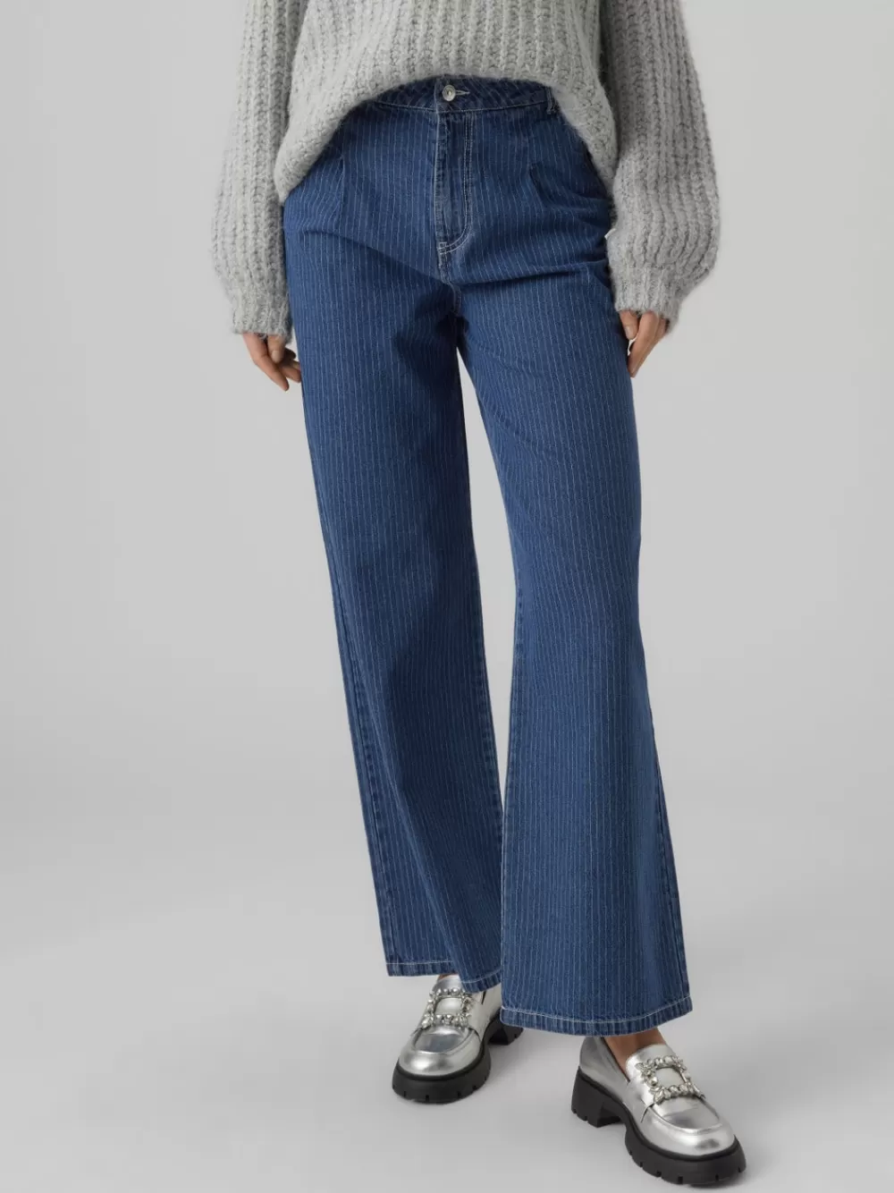 VERO MODA VMKATHY Korkea vyötärö Loose fit Farkut Medium Blue Denim Best Sale