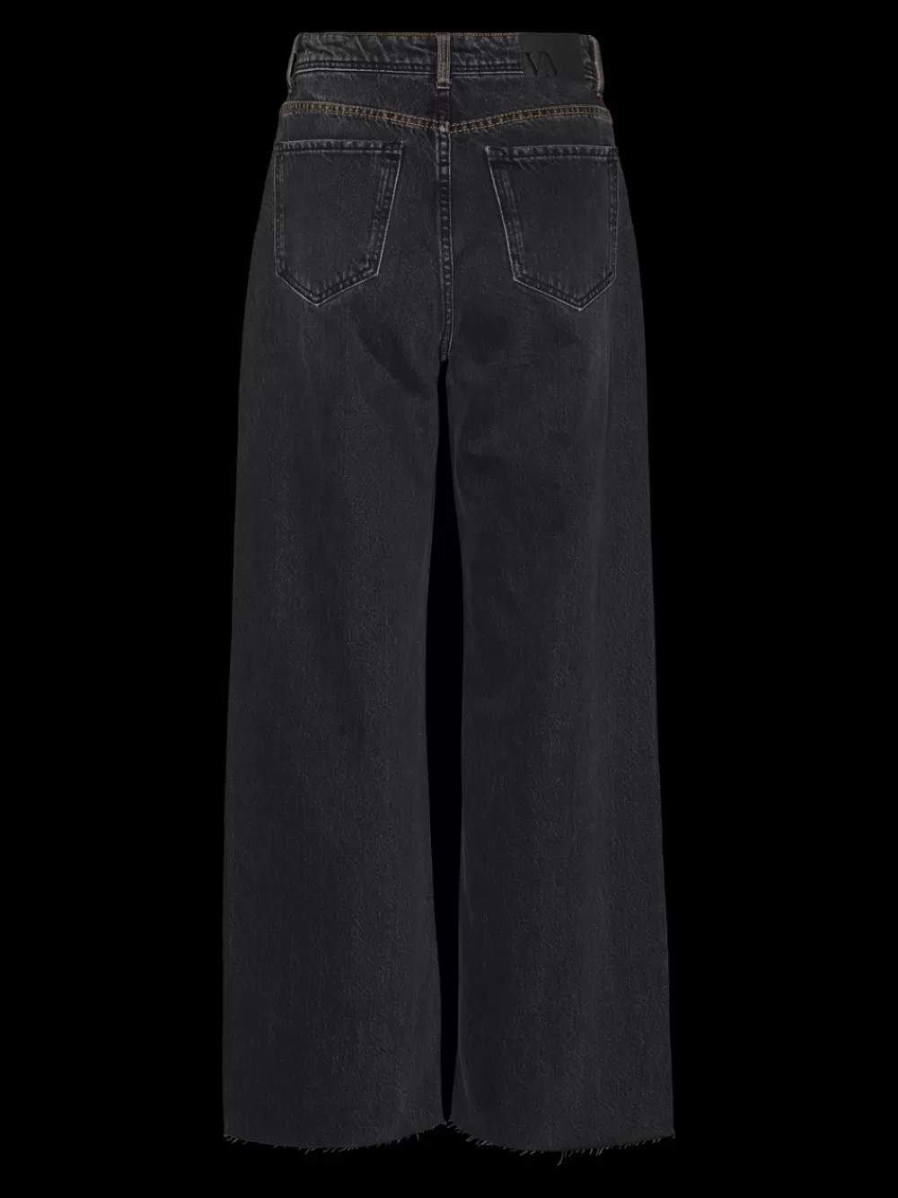 VERO MODA VMKATHY Korkea vyötärö Wide leg fit Farkut Black Denim Discount