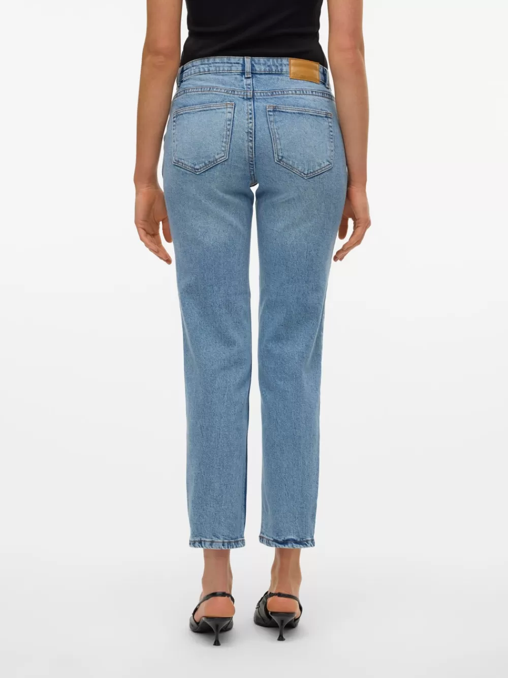 VERO MODA VMKYLA Normaali vyötärö Straight fit Farkut Light Blue Denim Discount