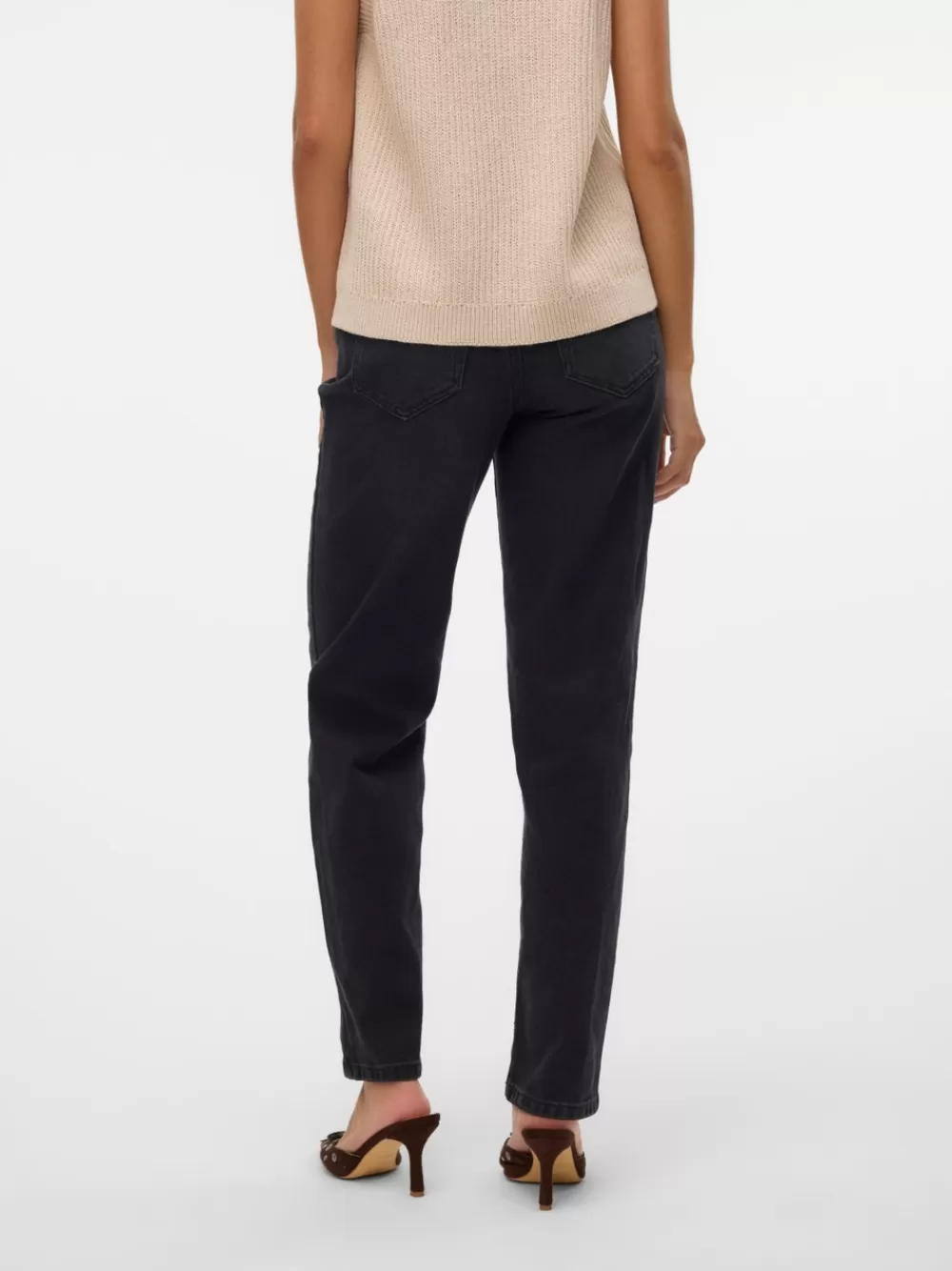 VERO MODA VMKYLA Normaali vyötärö Straight fit Farkut Black Denim Store
