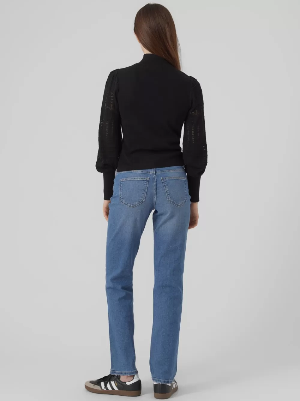 VERO MODA VMLANEY Normaali vyötärö Straight fit Farkut Medium Blue Denim Best Sale