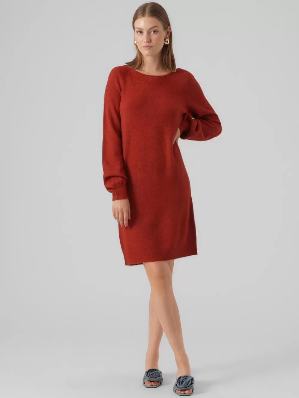 VERO MODA VMLEFILE Lyhyt mekko Red Ochre Flash Sale