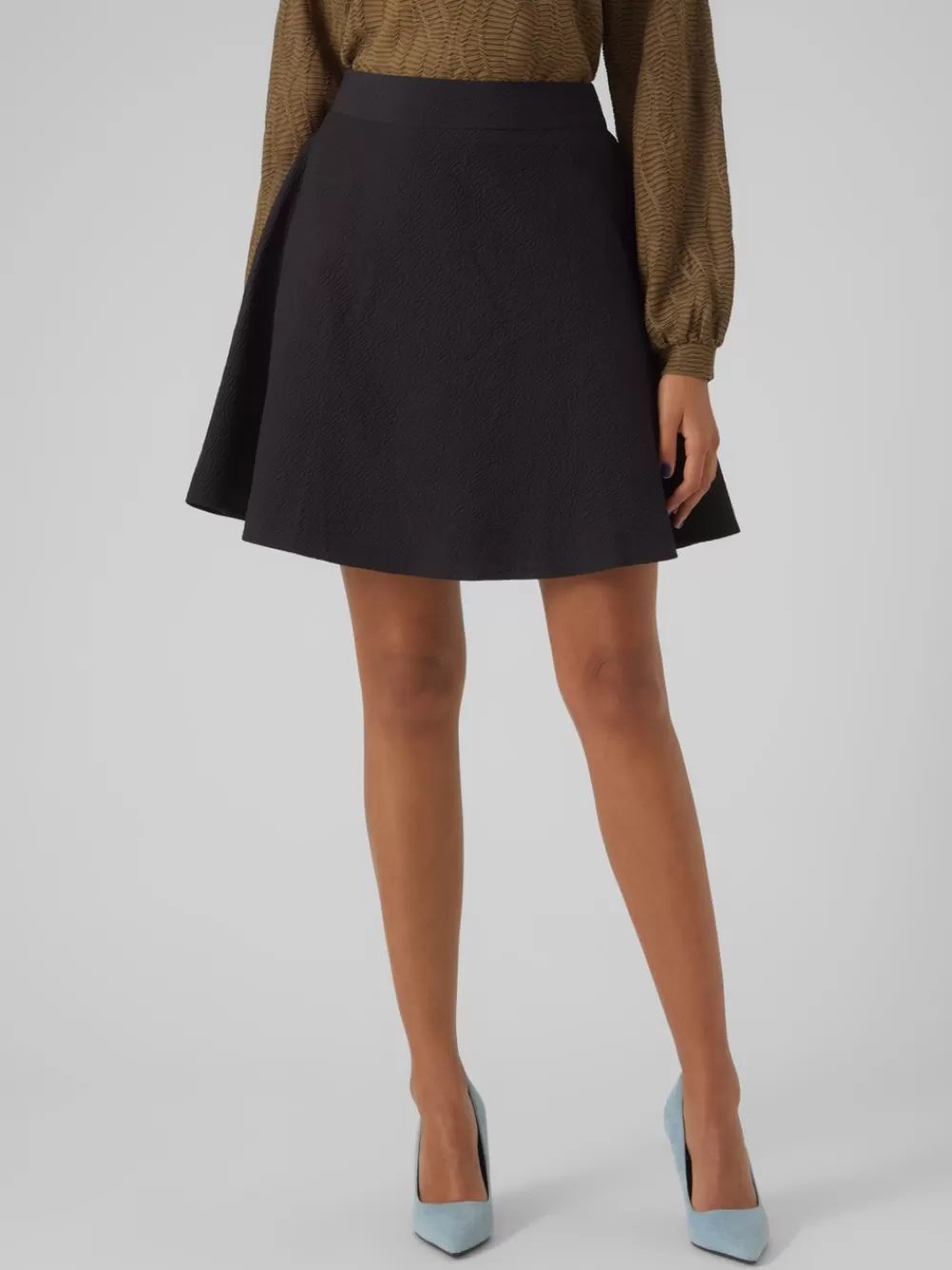 VERO MODA VMLEXI Korkea vyötärö Lyhyt hame Black Cheap