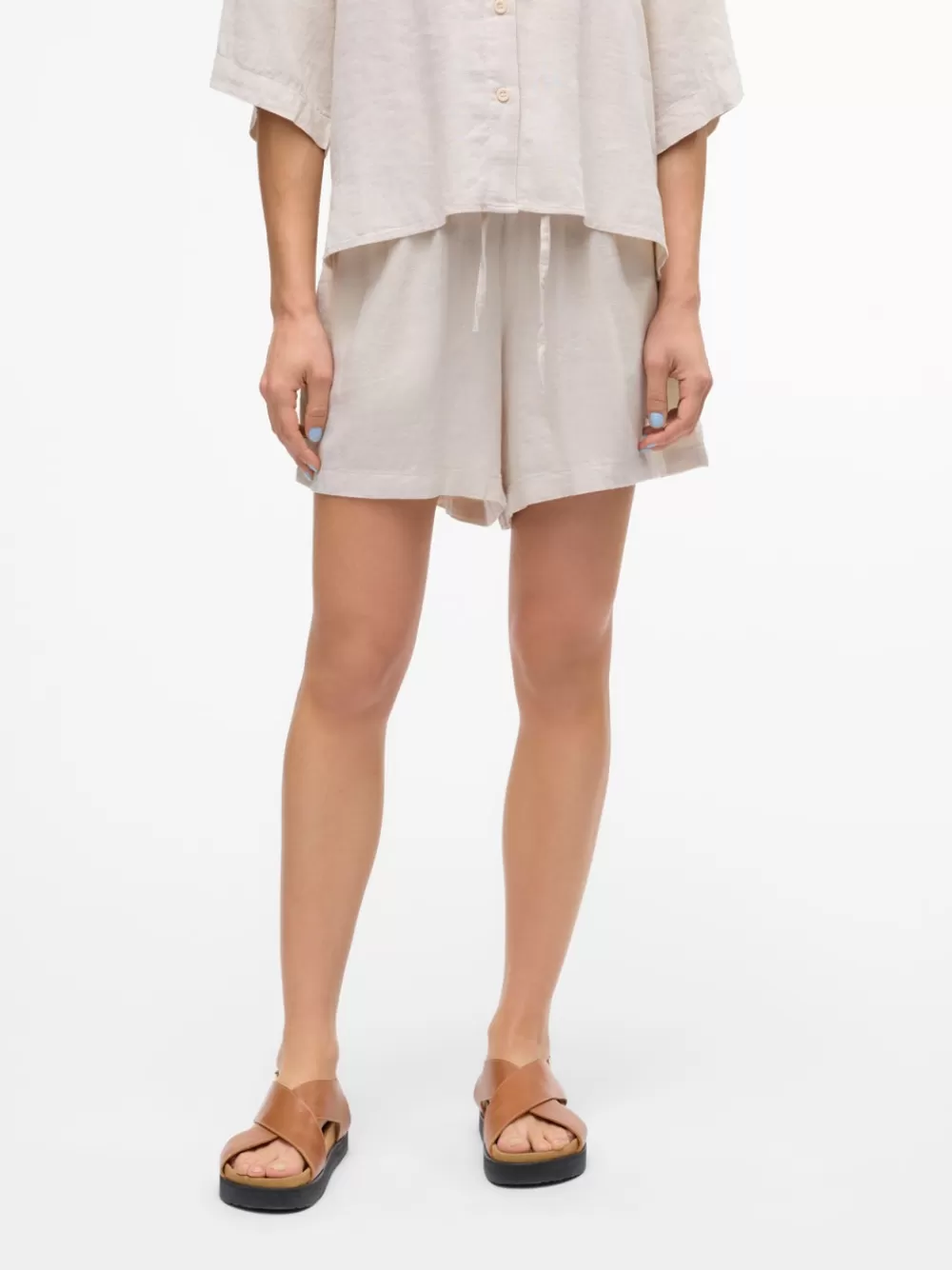 VERO MODA VMLINN Shortsit Moonbeam Cheap