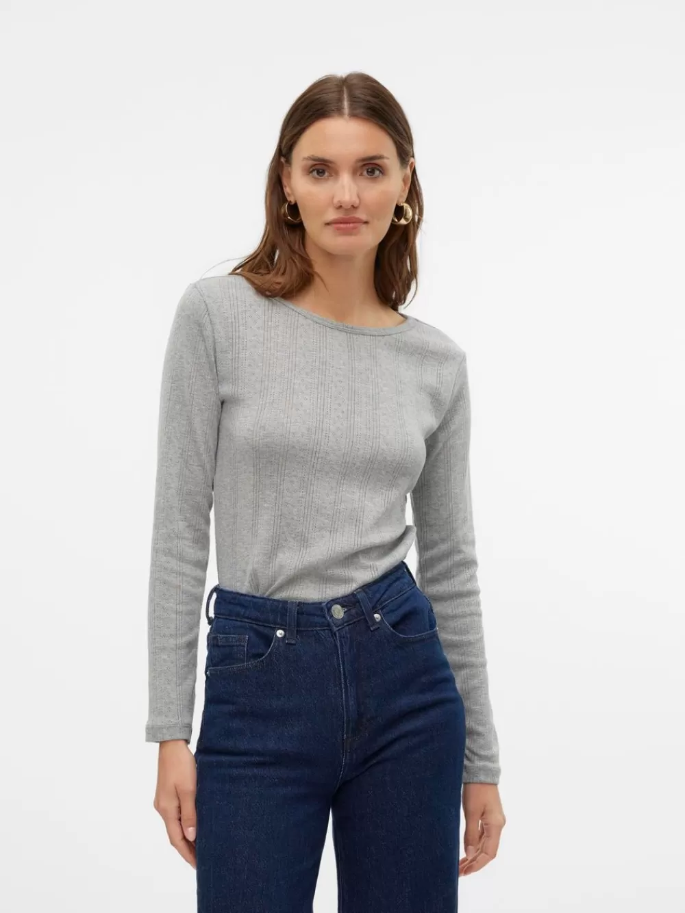 VERO MODA VMLISA Topit Light Grey Melange Best