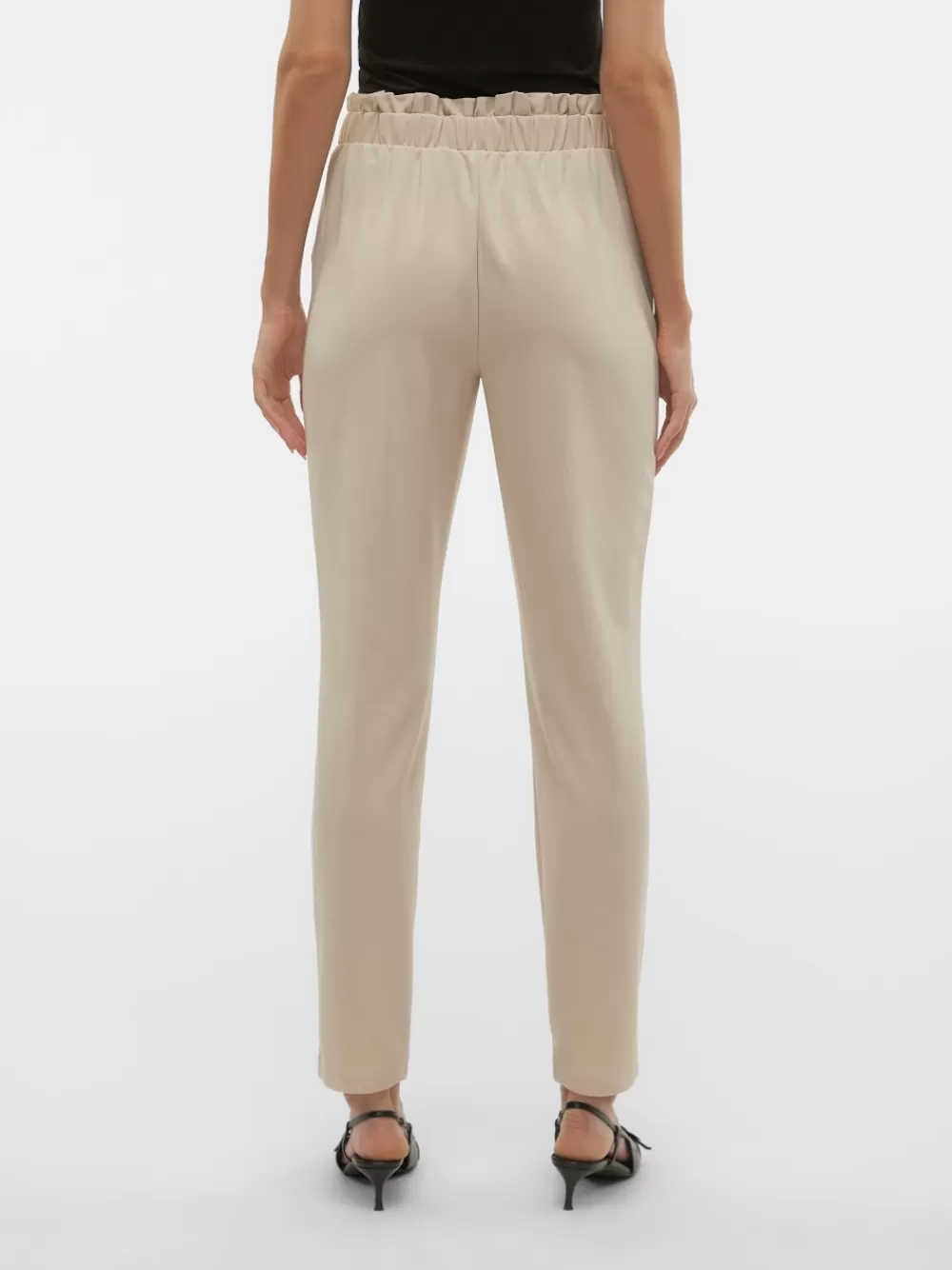 VERO MODA VMLIVA Korkea vyötärö Housut Silver Lining Hot