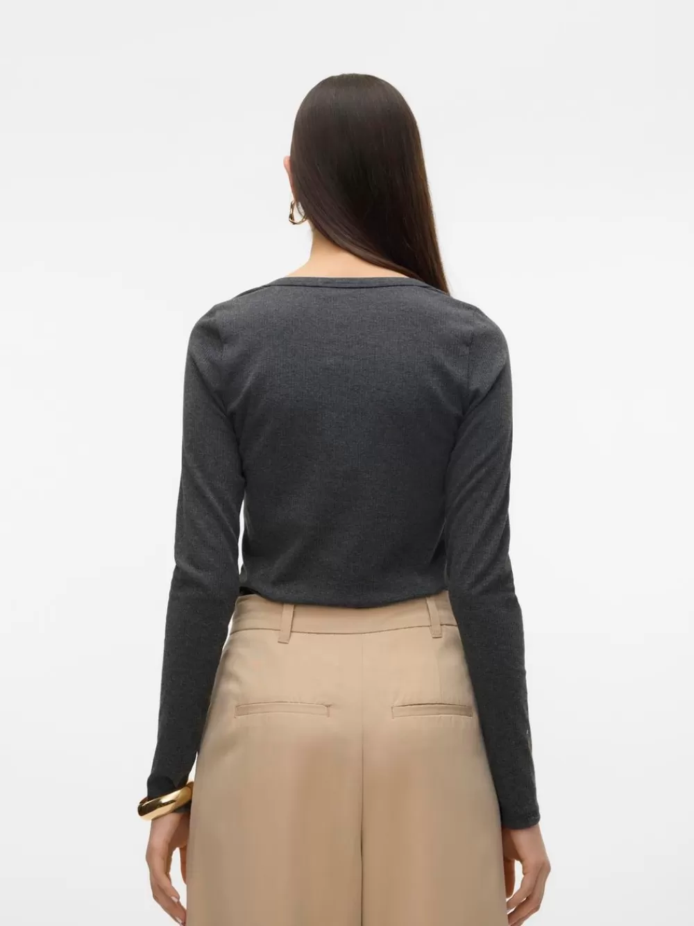 VERO MODA VMLOA Topit Dark Grey Melange Clearance