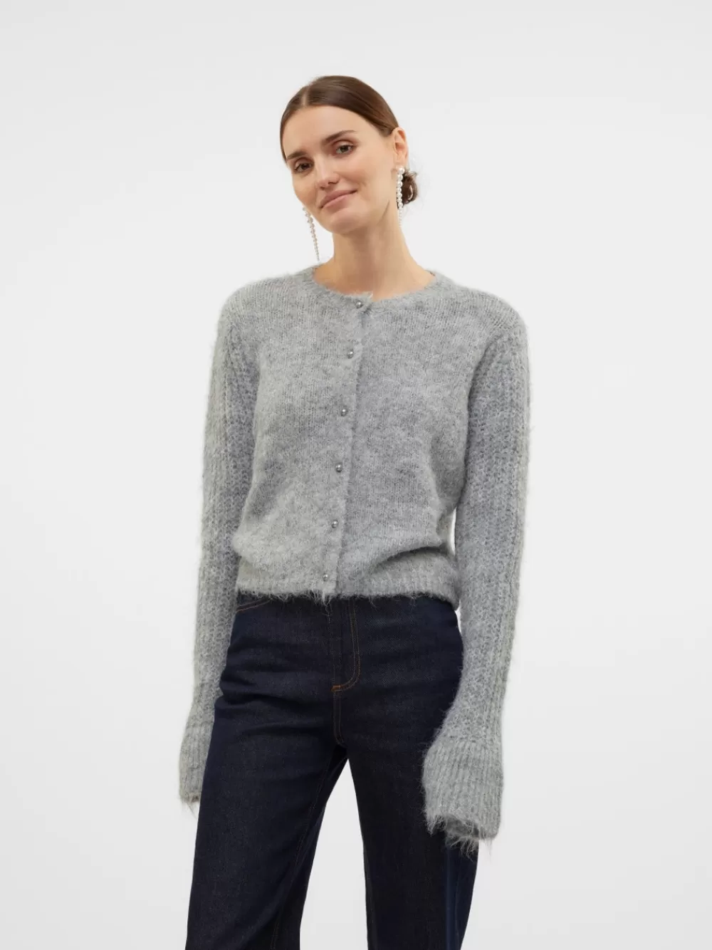VERO MODA VMLORI Neuletakit Light Grey Melange Cheap