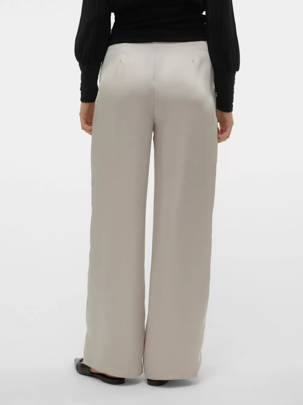 VERO MODA VMLOVIE Korkea vyötärö Housut Pumice Stone Hot