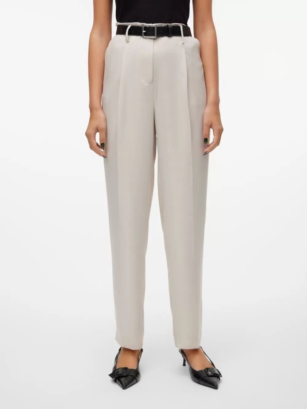 VERO MODA VMLUCIA Korkea vyötärö Housut Pumice Stone Cheap
