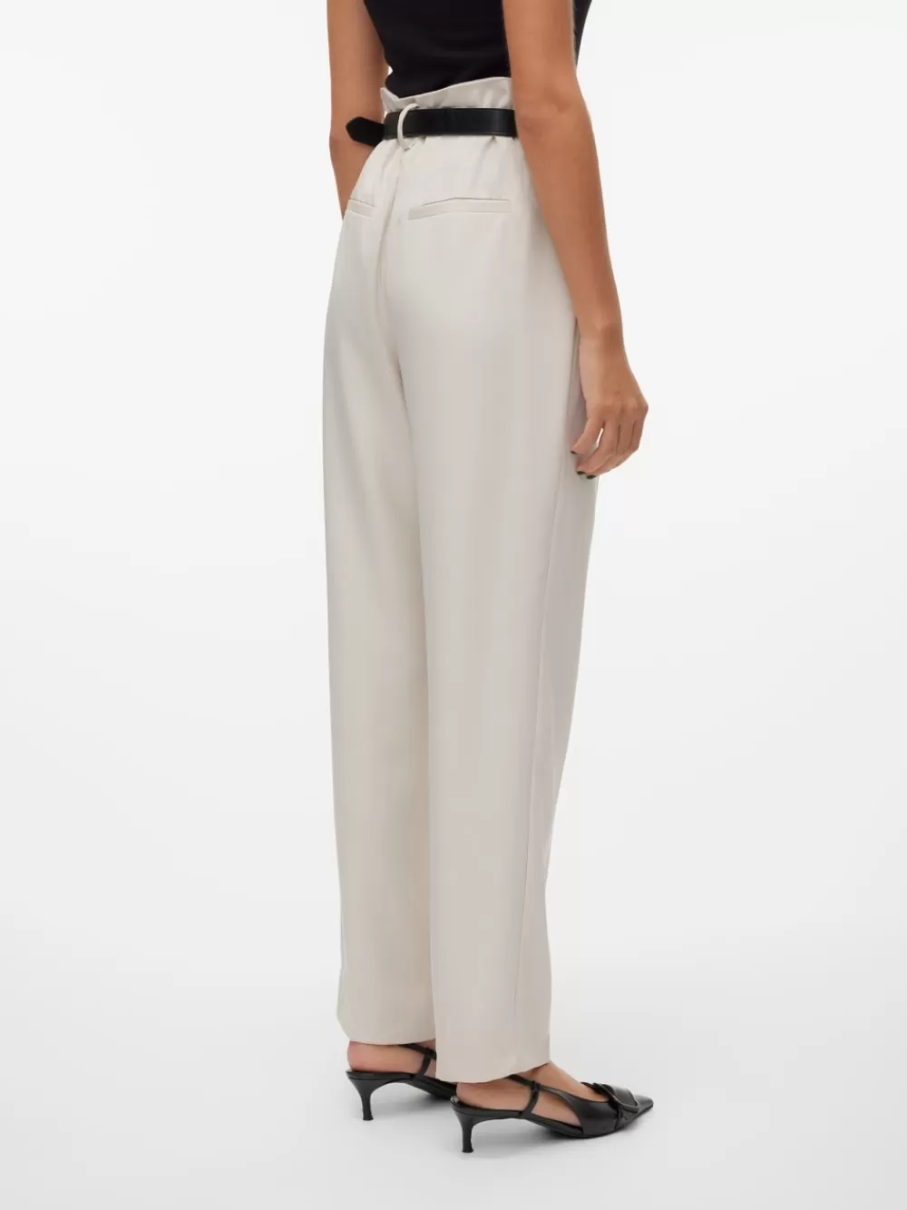 VERO MODA VMLUCIA Korkea vyötärö Housut Pumice Stone Cheap