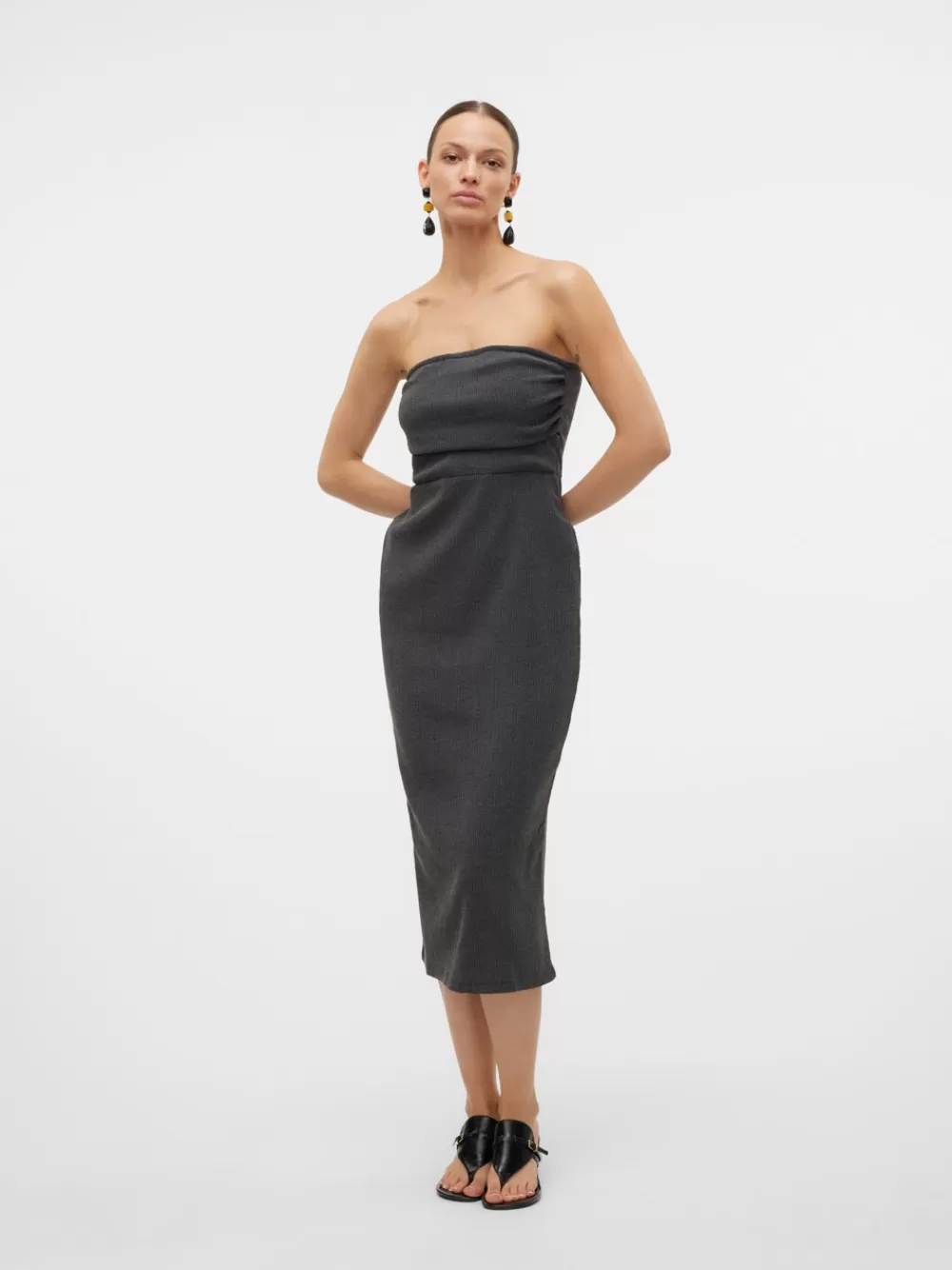VERO MODA VMLUNA Pitkä mekko Asphalt Cheap