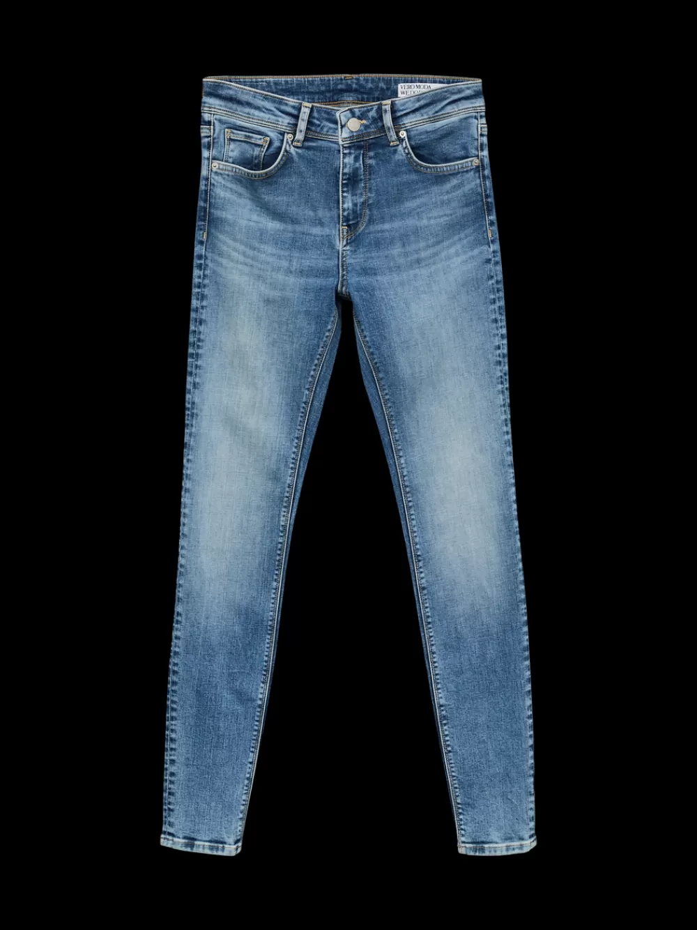 VERO MODA VMLUX Normaali vyötärö Slim fit Farkut Medium Blue Denim Clearance