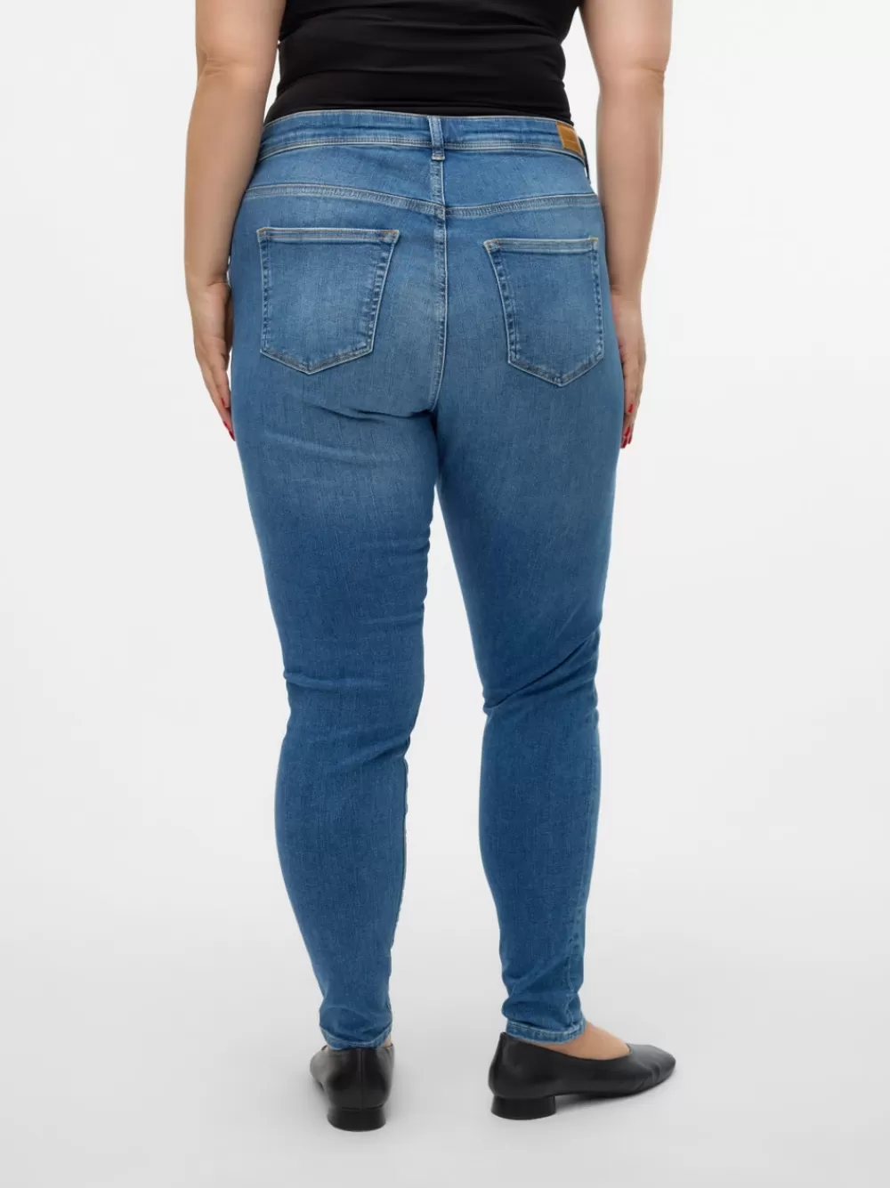 VERO MODA VMLUX Normaali vyötärö Slim fit Farkut Medium Blue Denim New
