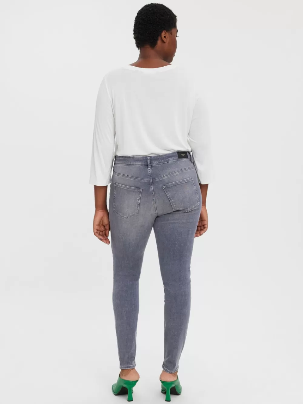 VERO MODA VMLUX Slim fit Farkut Medium Grey Denim Discount