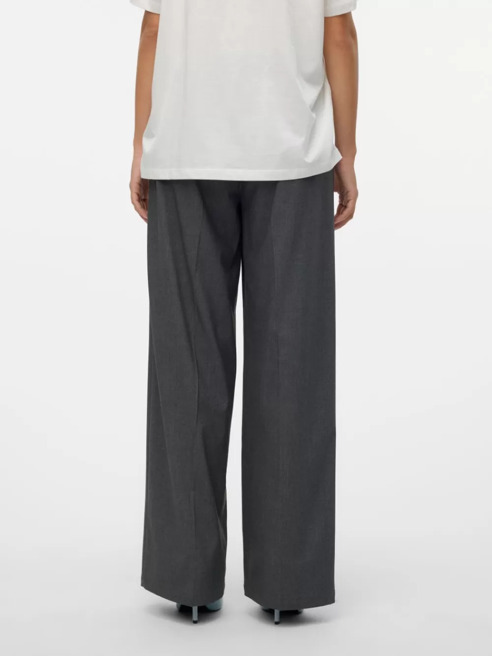 VERO MODA VMMADJA Normaali vyötärö Housut Dark Grey Melange Cheap