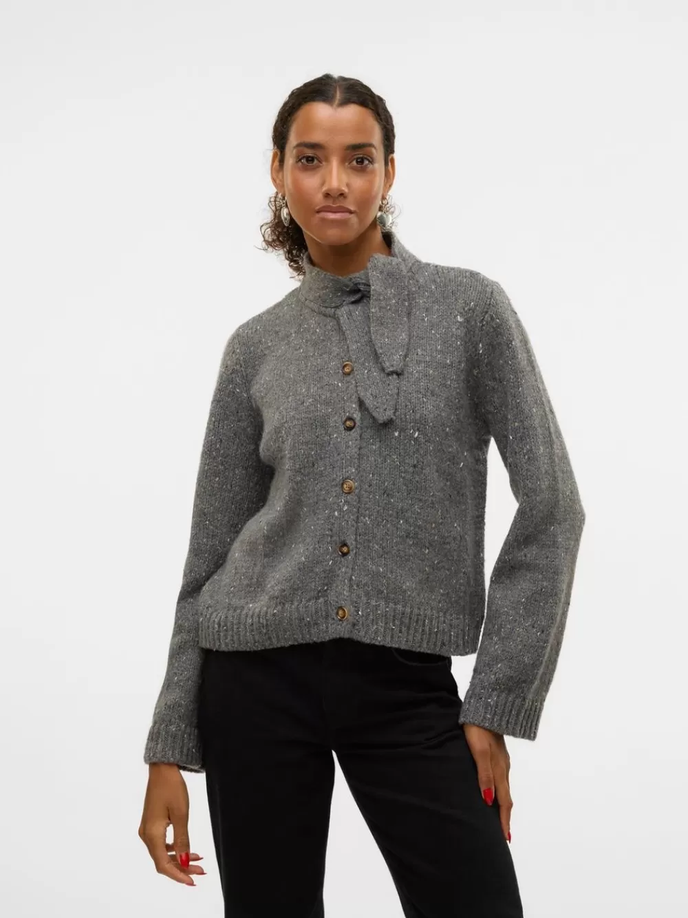 VERO MODA VMMARCELA Neuletakit Light Grey Melange Cheap