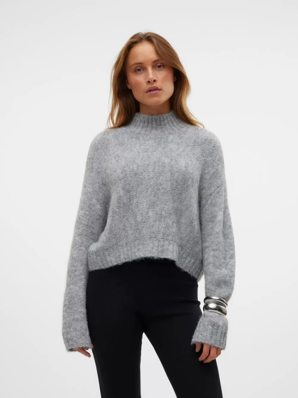 VERO MODA VMMARS Neulepuserot Light Grey Melange Flash Sale