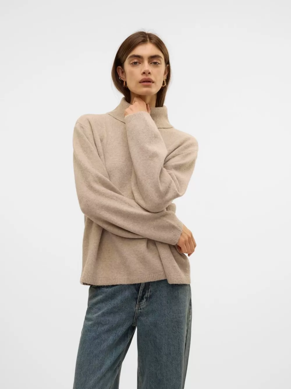 VERO MODA VMMARWA Neulepuserot Natural Melange Best
