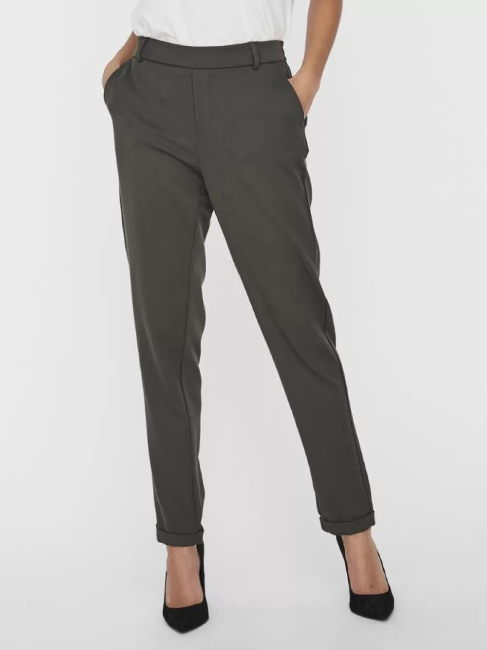 VERO MODA VMMAYA Normaali vyötärö Housut Peat Cheap
