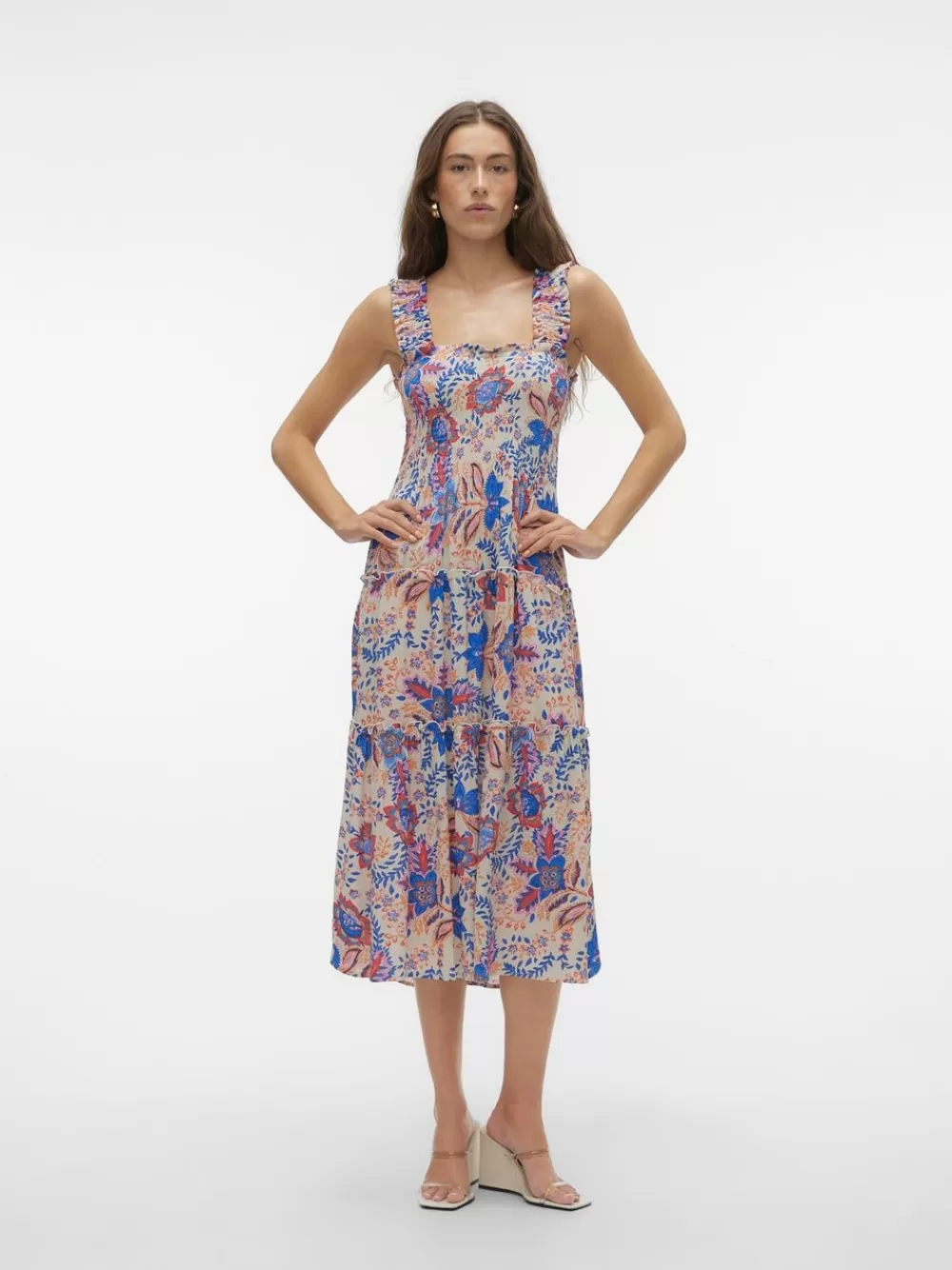 VERO MODA VMMENNY Pitkä mekko Silver Lining Cheap
