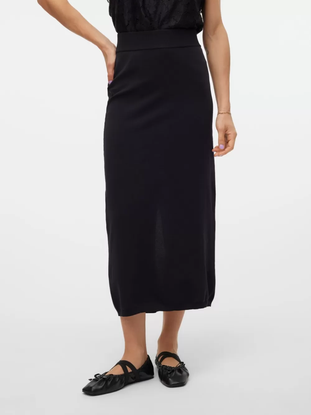 VERO MODA VMMERCURY Pitkä hame Black Cheap