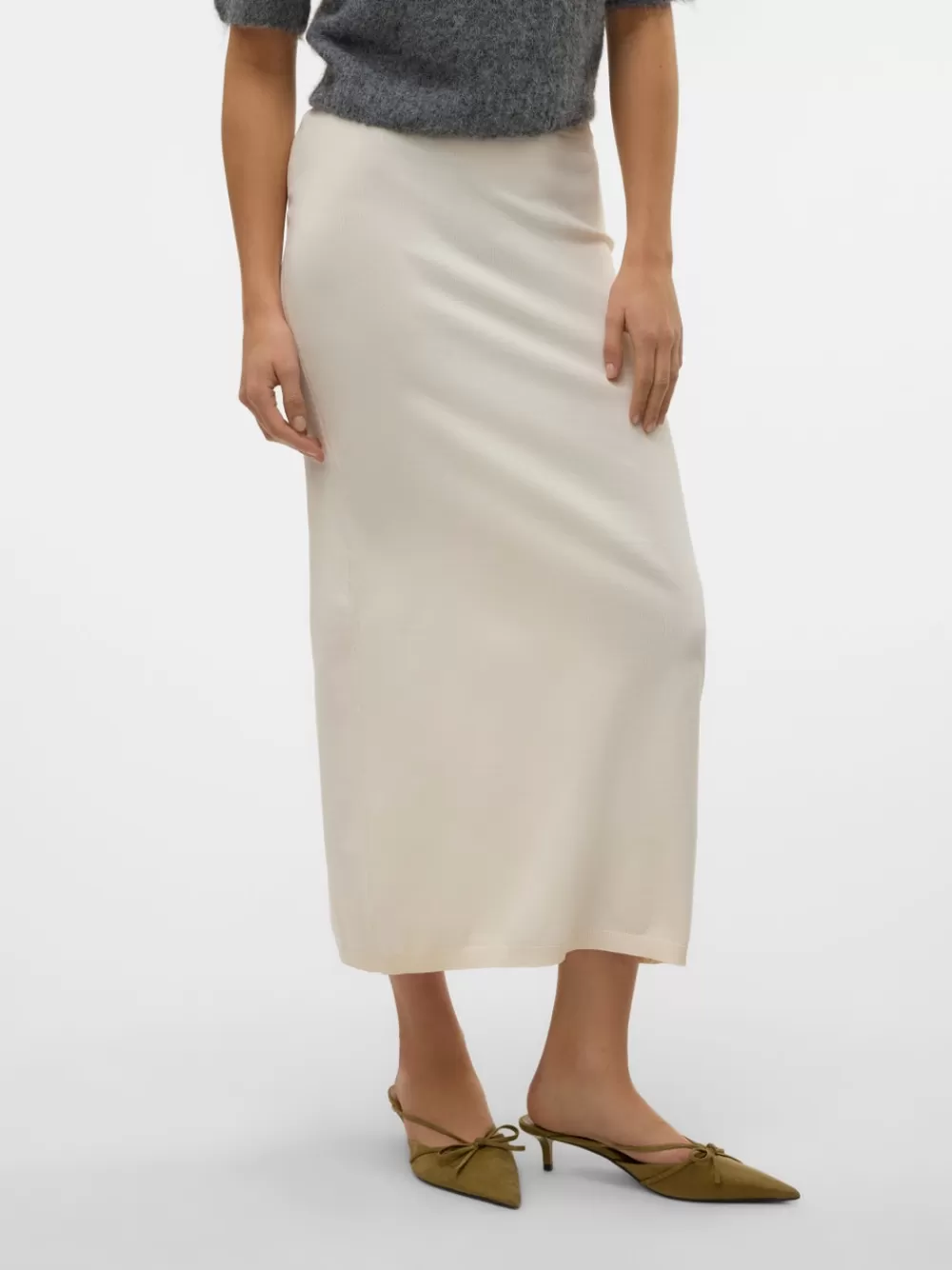VERO MODA VMMERCURY Pitkä hame Birch Best