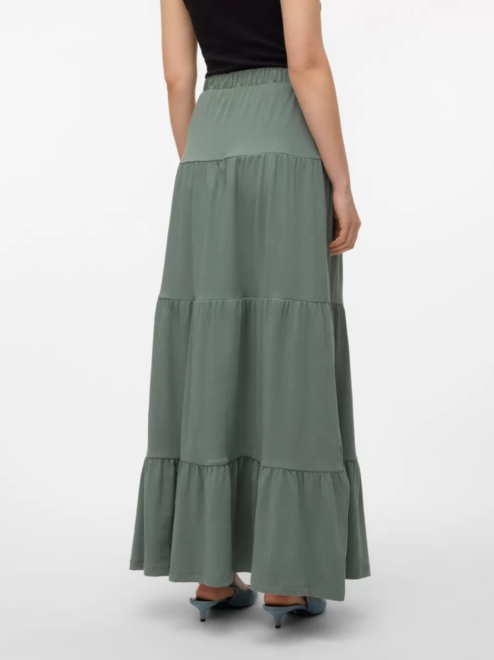 VERO MODA VMMIA Korkea vyötärö Pitkä hame Laurel Wreath Best