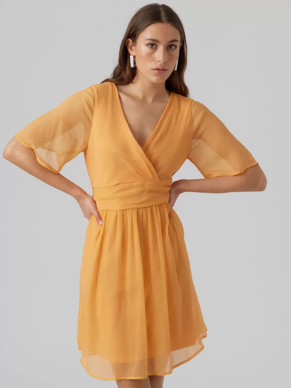 VERO MODA VMMIA Lyhyt mekko Mock Orange Clearance