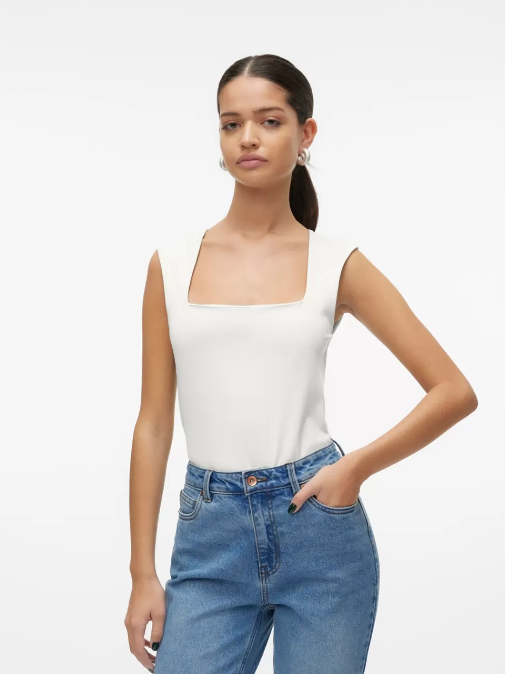 VERO MODA VMMILLION Topit Snow White Best Sale