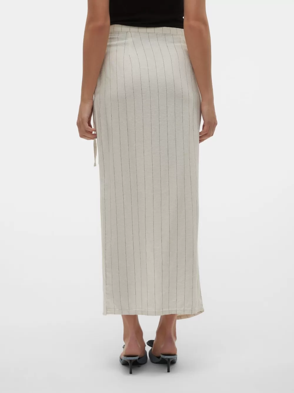 VERO MODA VMMINDY Korkea vyötärö Pitkä hame Oatmeal Online