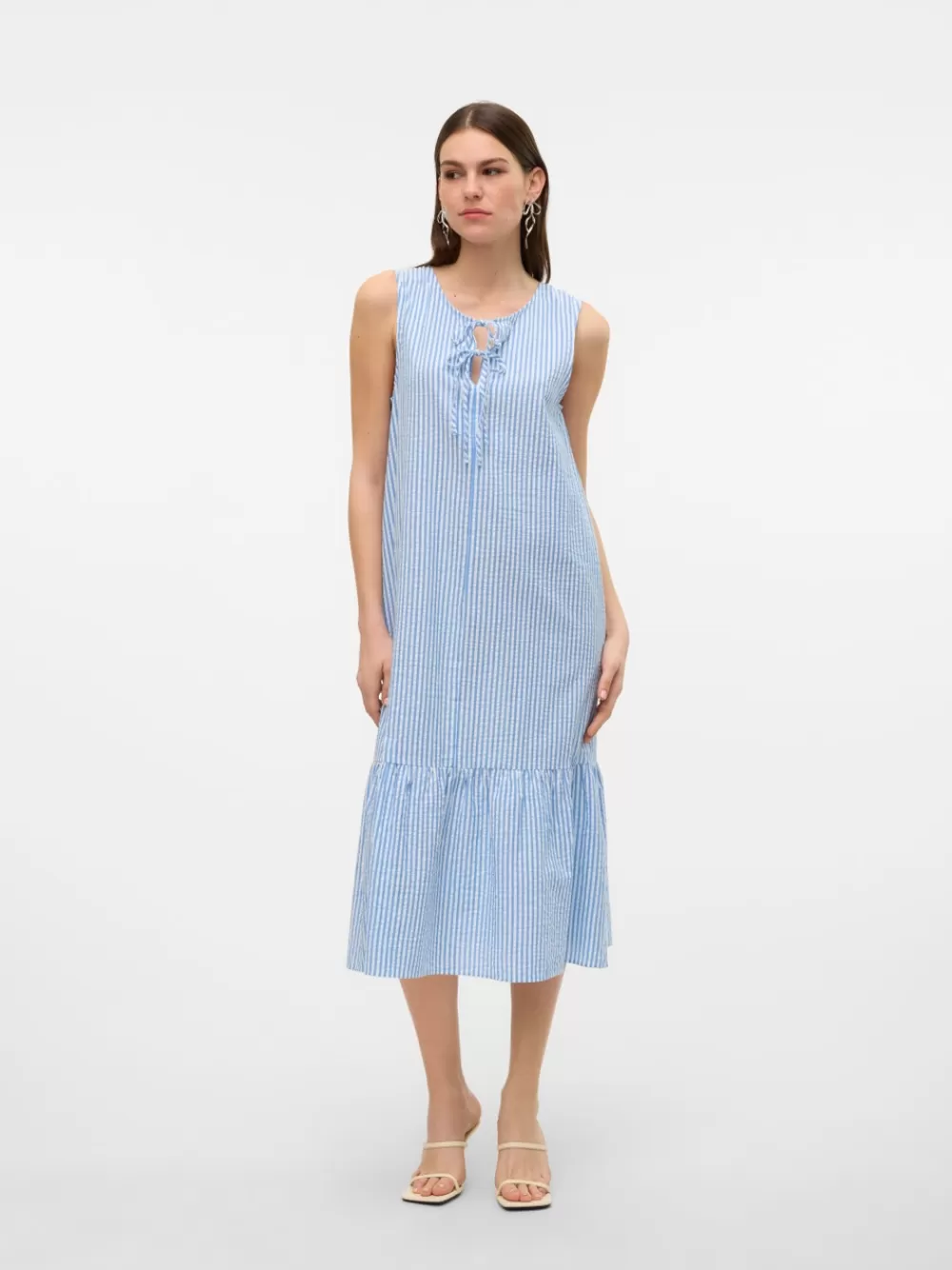 VERO MODA VMMOLLY Pitkä mekko Vista Blue Outlet