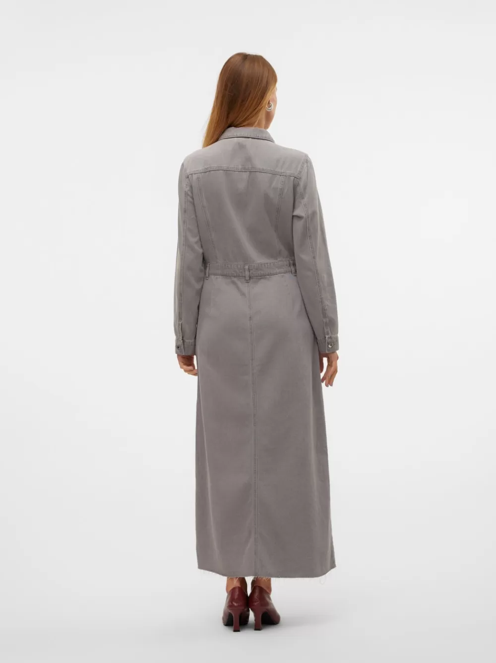 VERO MODA VMMOLLY Pitkä mekko Light Grey Denim Cheap
