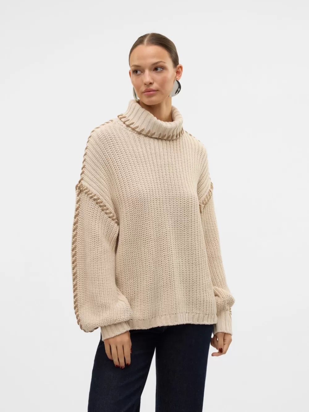 VERO MODA VMNEWCREAM Neulepuserot Birch Best Sale