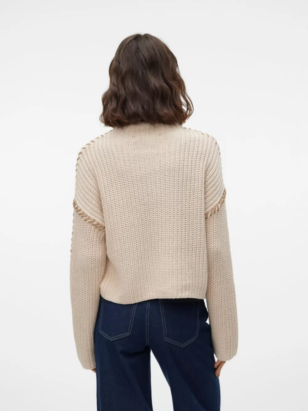 VERO MODA VMNEWCREAM Neulepuserot Birch Best