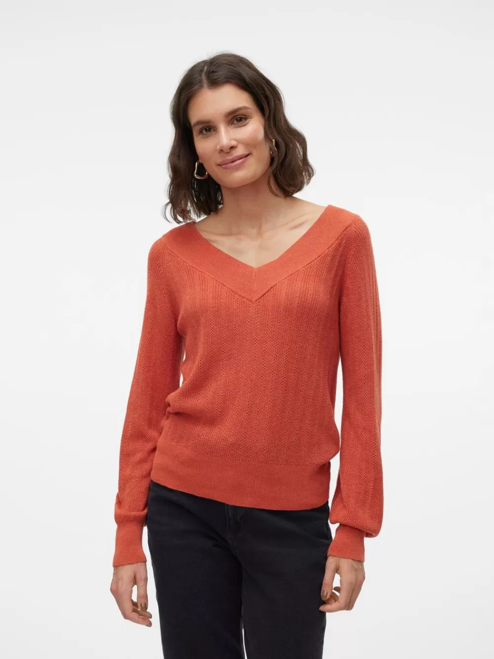 VERO MODA VMNEWLEXSUN Neulepuserot Burnt Sienna Store