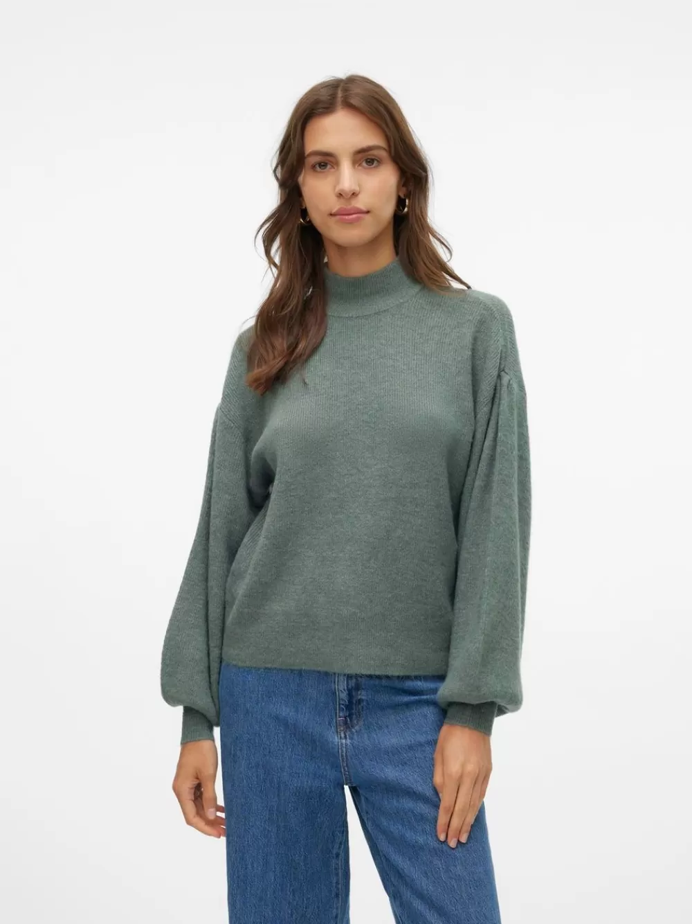 VERO MODA VMNEWRUBELLEFILE Neulepuserot Balsam Green Flash Sale