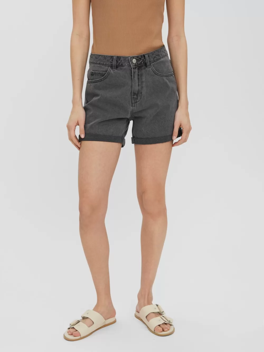 VERO MODA VMNINETEEN Shortsit Medium Grey Denim Shop