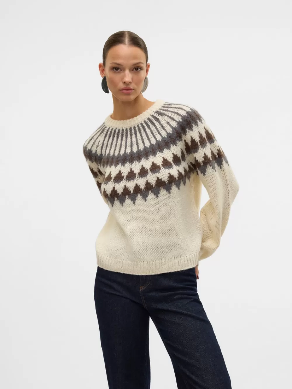 VERO MODA VMOLANNA Neuletakit Whitecap Gray Outlet
