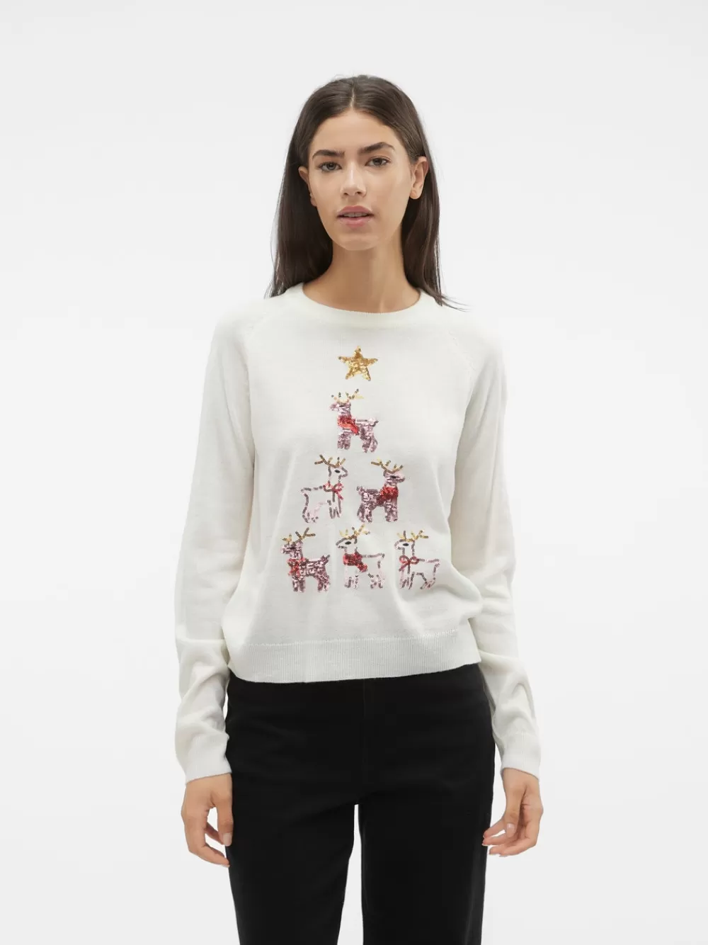 VERO MODA VMORNAMENTS/PYRAMIDE Neulepuserot Birch Sale