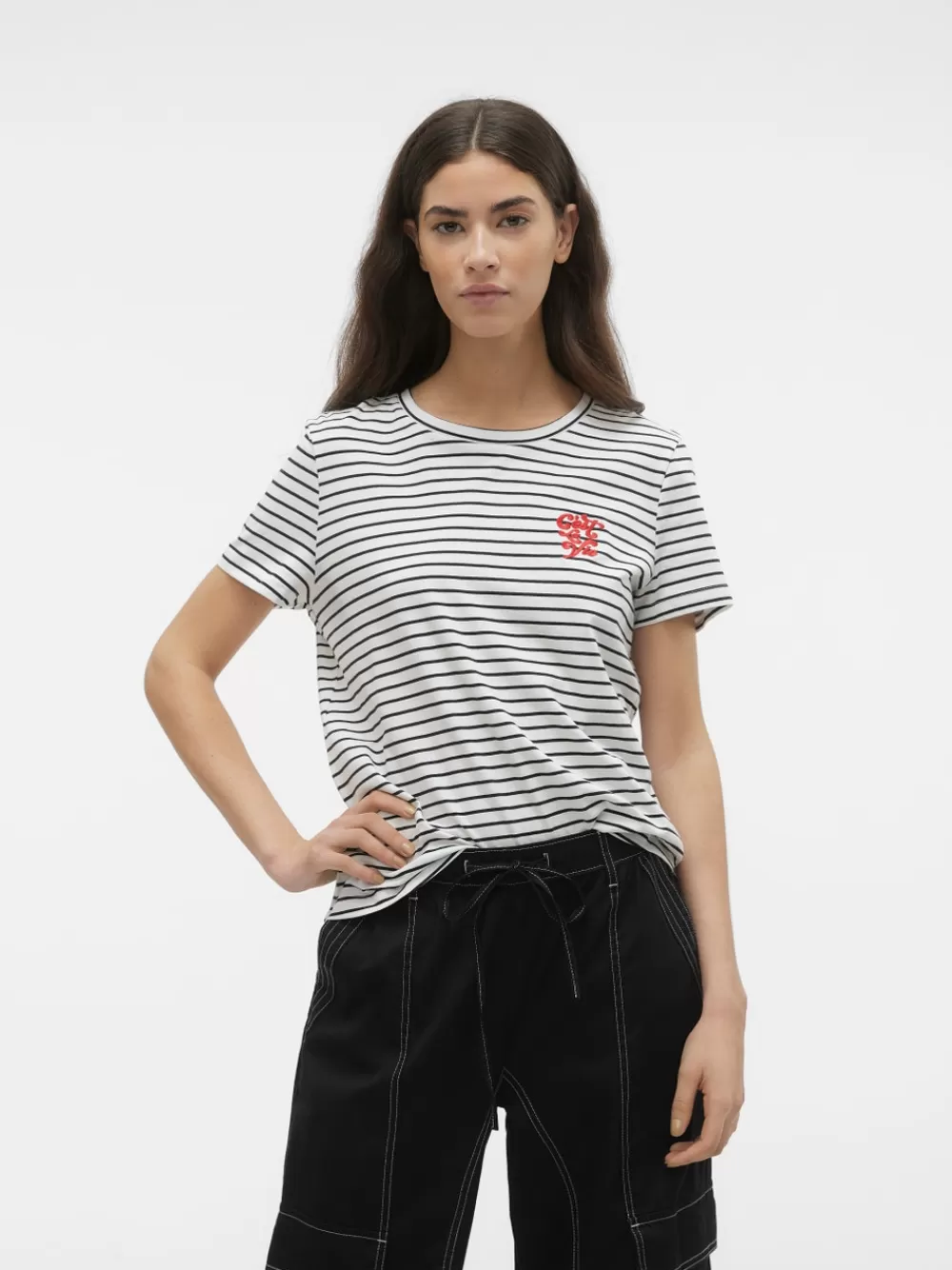 VERO MODA VMOYA T-paidat Snow White Cheap